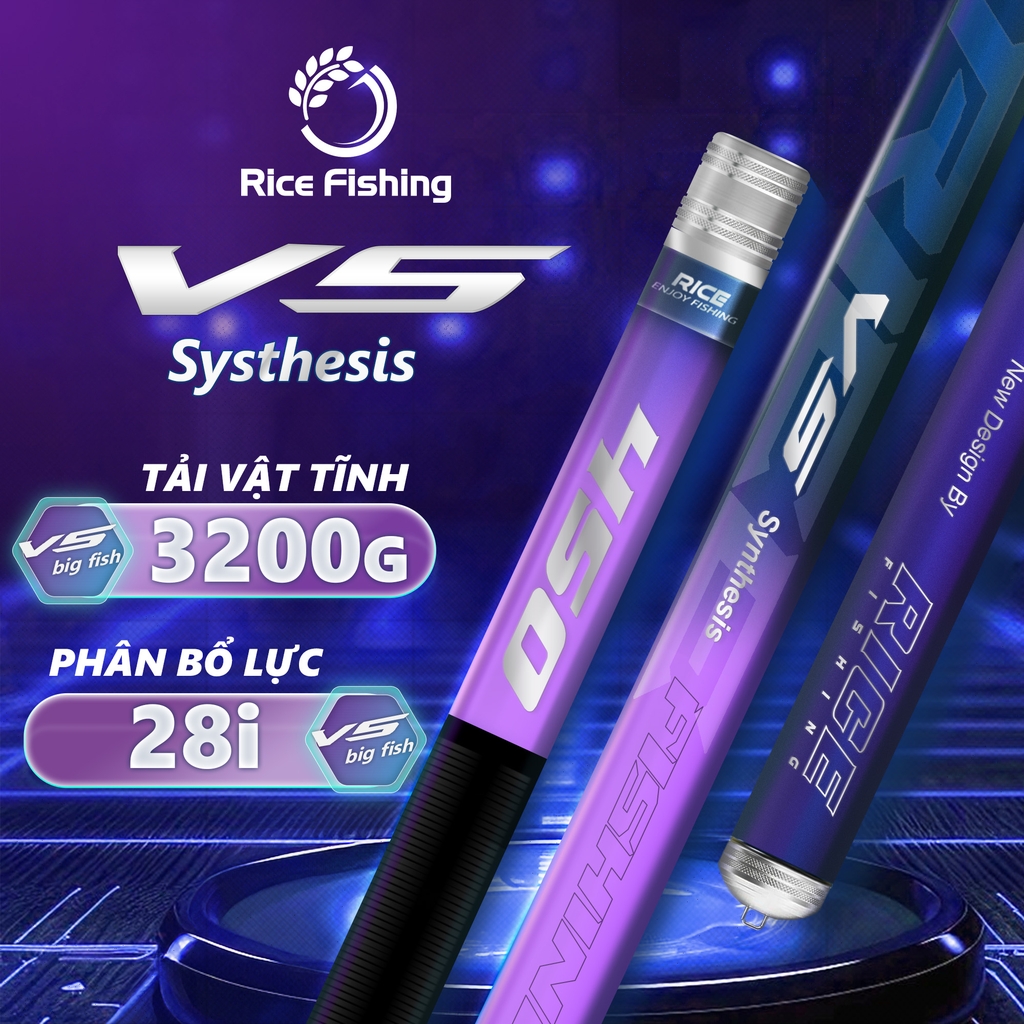 Cần câu đài V5 TỔNG HỢP CC-31 RICE FISHING carbon cao cấp
