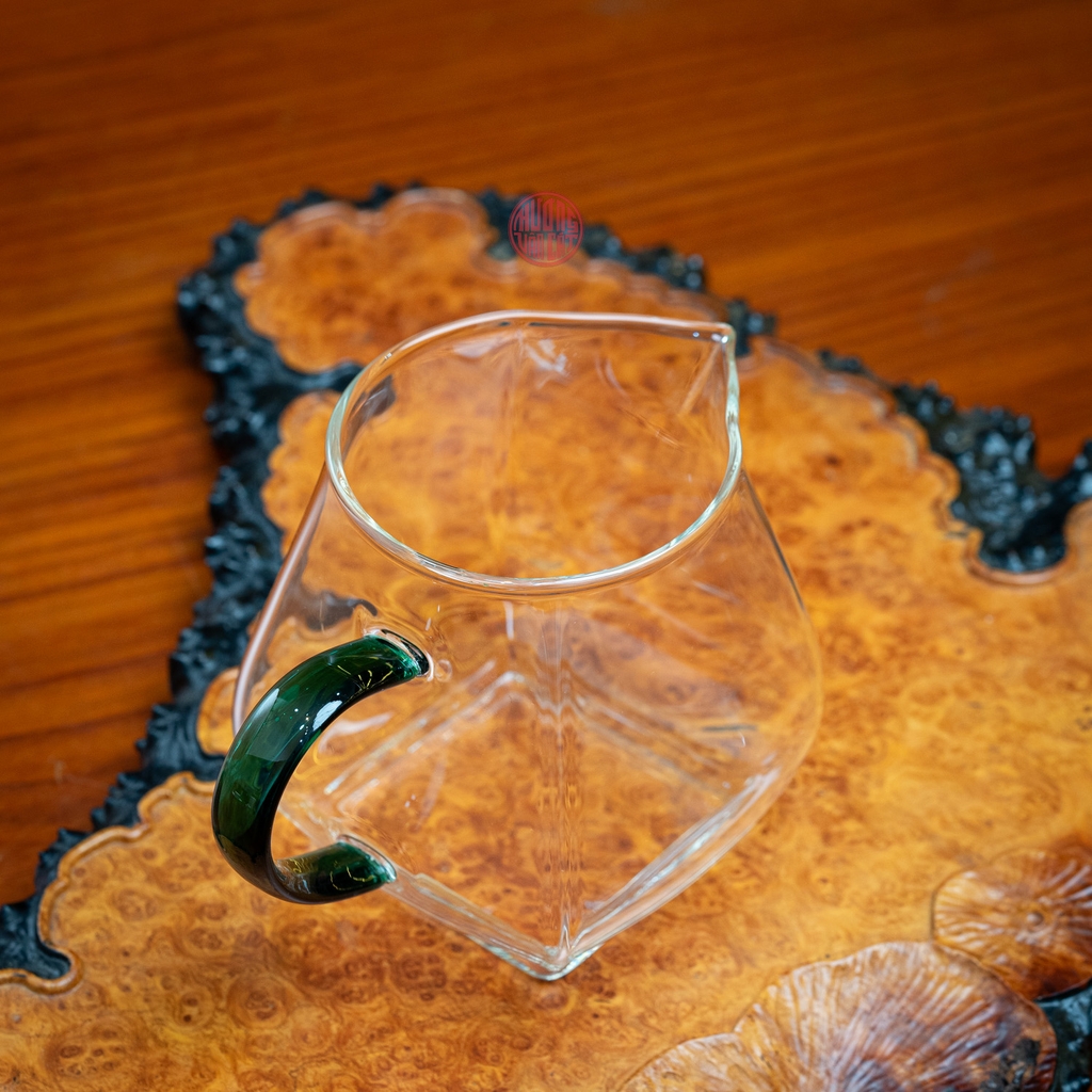 TỐNG THỦY TINH VUÔNG QUAI XANH 360ML