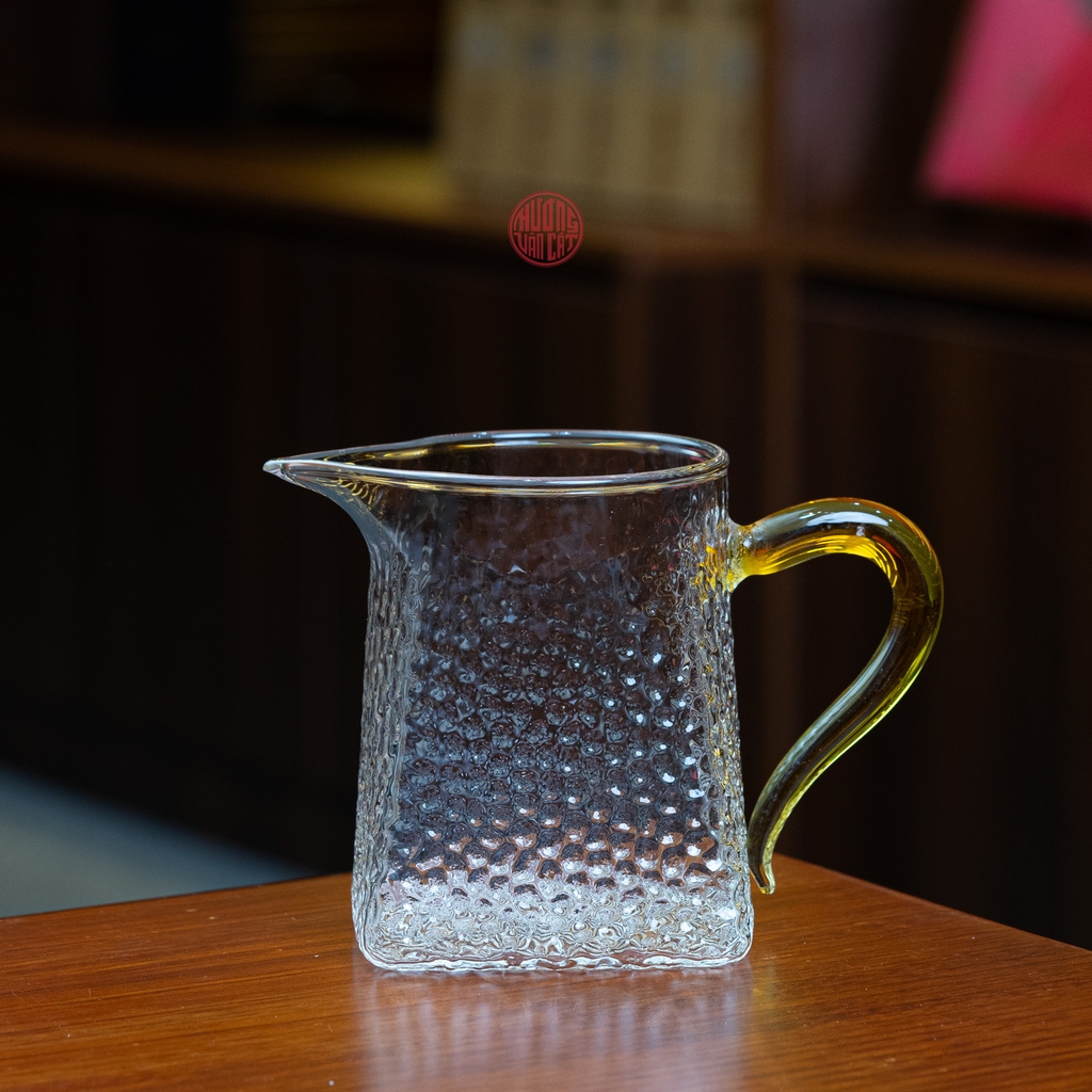 TỐNG THỦY TINH MỜ VUÔNG QUAI VÀNG 360ML