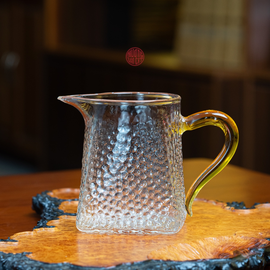 TỐNG THỦY TINH MỜ VUÔNG QUAI VÀNG 360ML