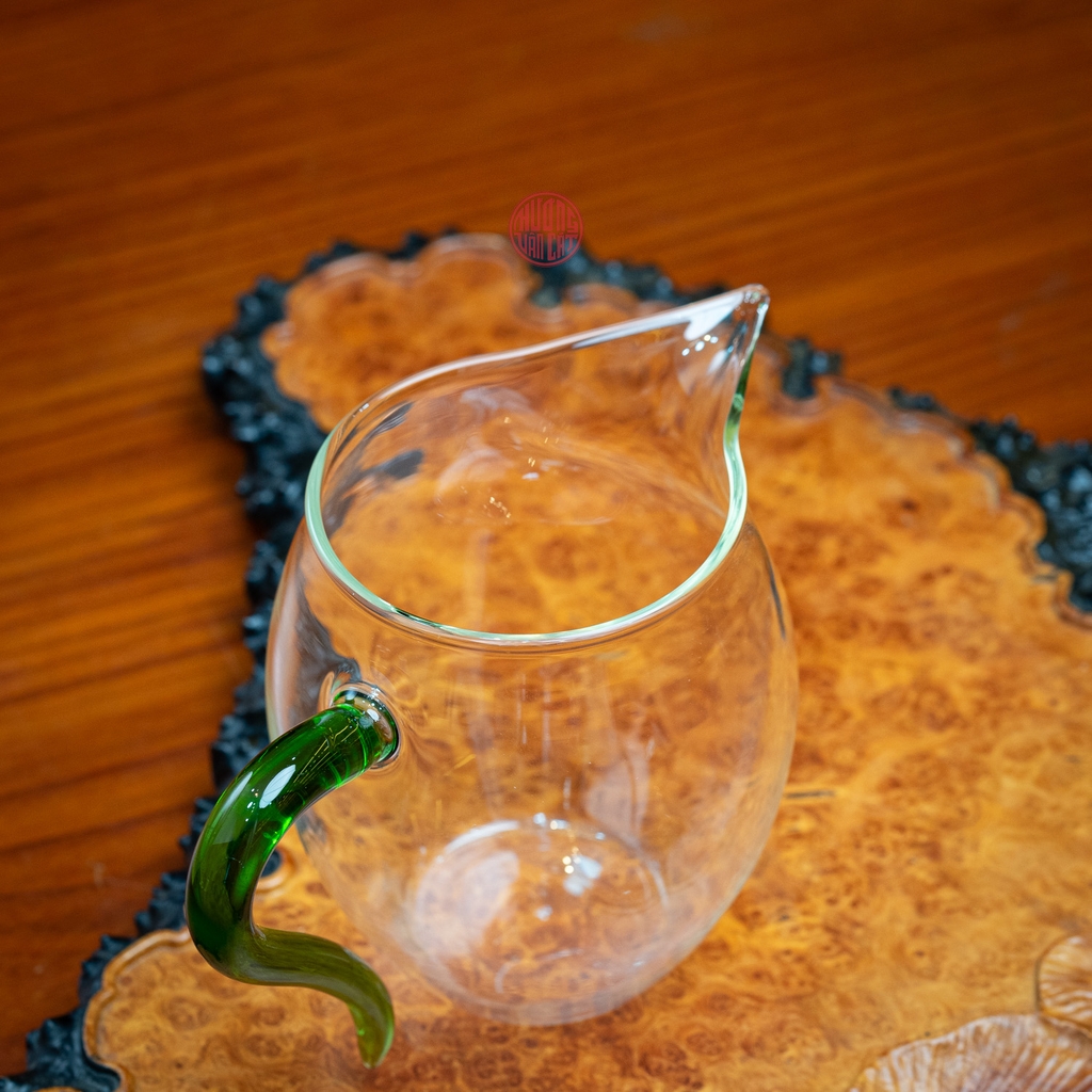 TỐNG THỦY TINH TRÒN QUAI XANH 360ML