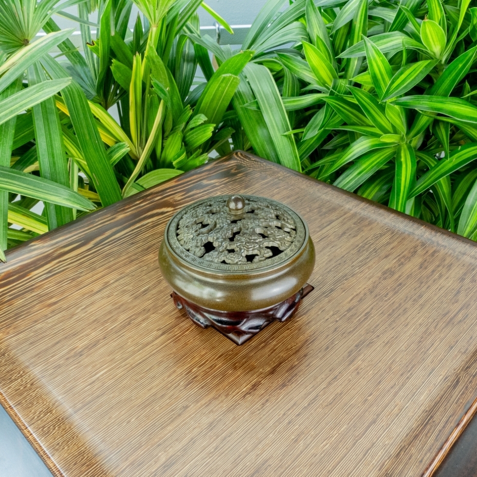 Lư đồng xông nhang cao cấp 4