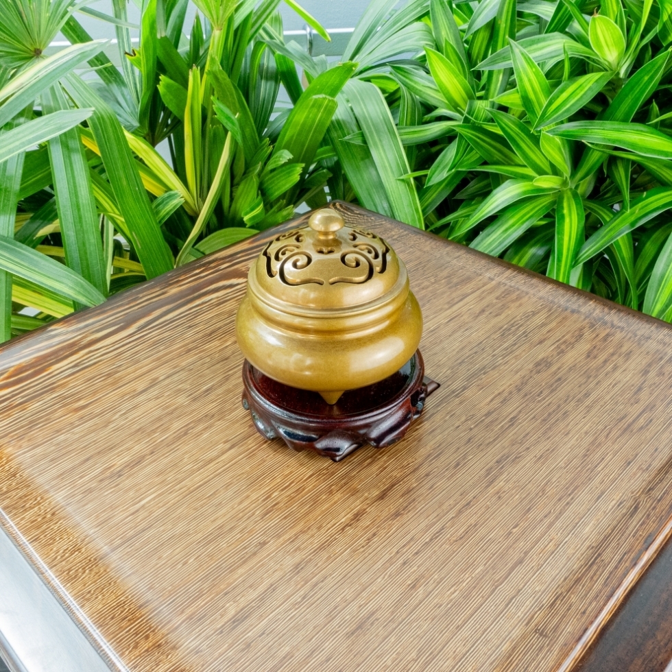 Lư đồng xông nhang cao cấp 6