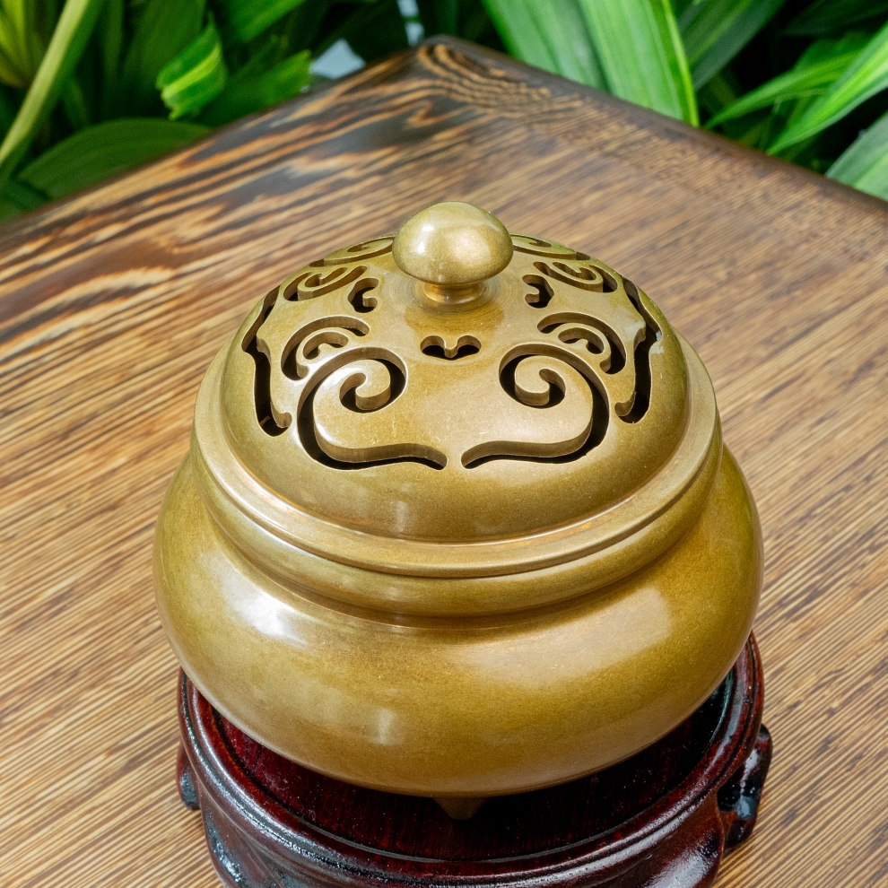 Lư đồng xông nhang cao cấp 6