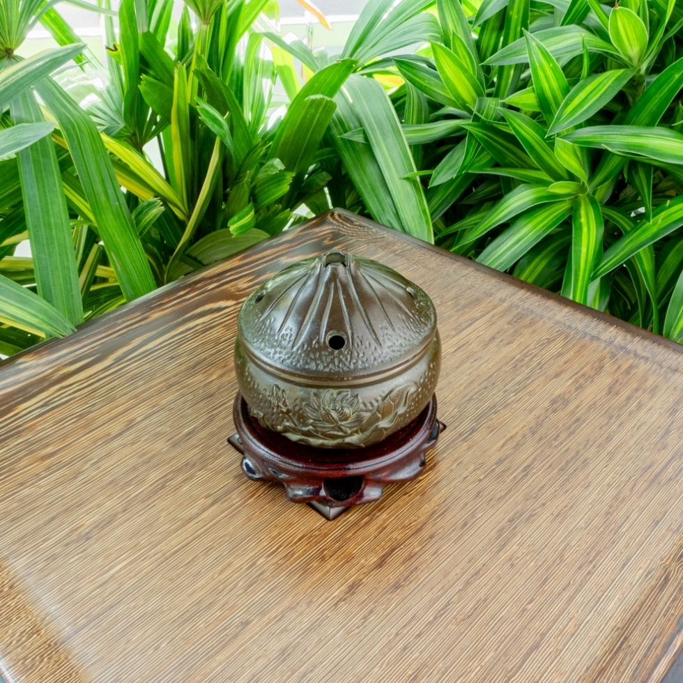 Lư đồng xông nhang cao cấp 11