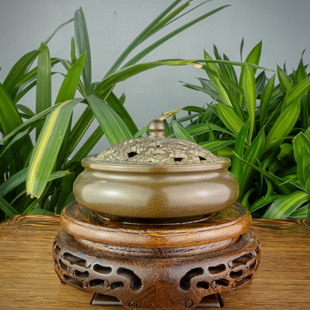 Lư đồng xông nhang cao cấp 4