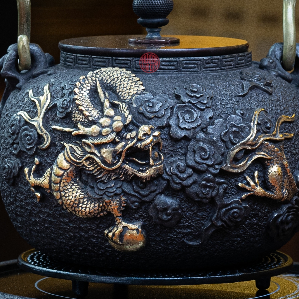 BỘ ẤM GANG TETSUBIN NẤU NƯỚC ĐÚC NỔI KIM LONG