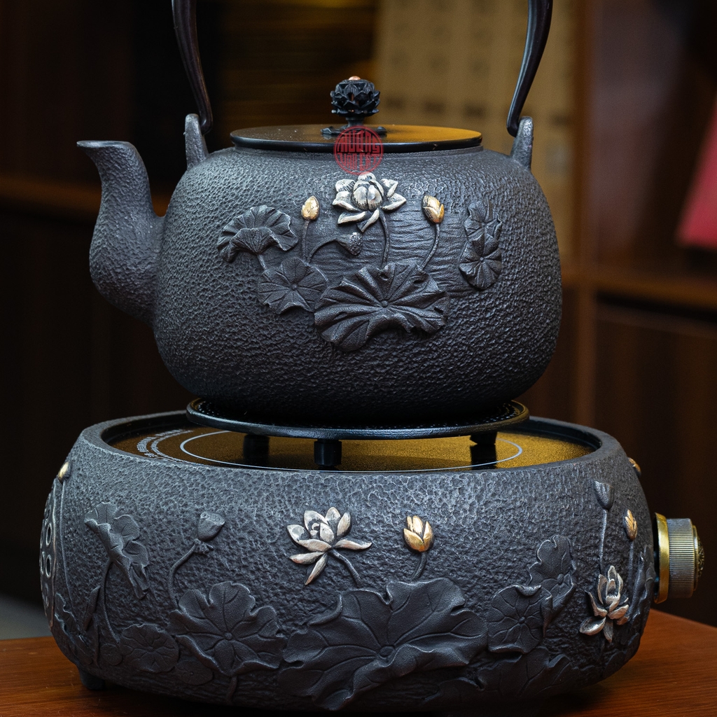 BỘ ẤM GANG TETSUBIN NẤU NƯỚC ĐÚC NỔI KIM NGƯ