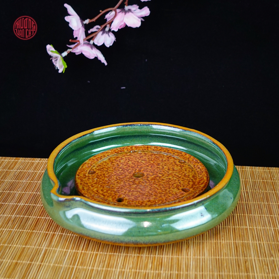 Đế ấm trà hỏa biến 2 màu