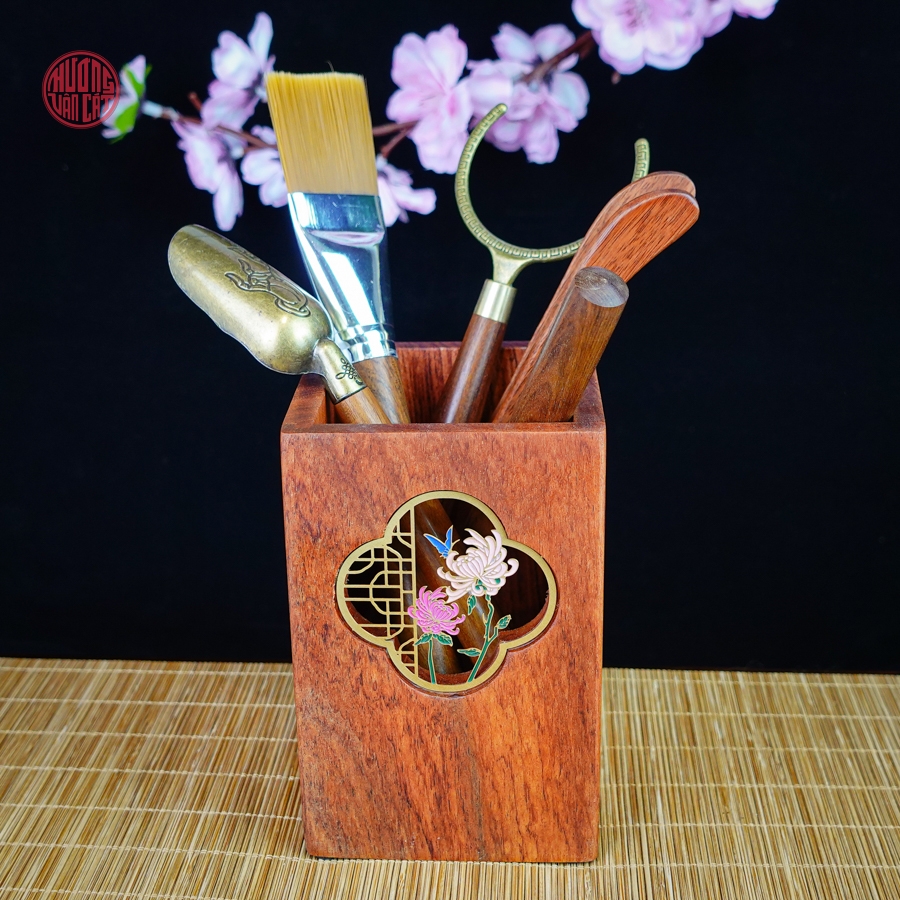 Bộ dụng cụ pha trà gỗ hương