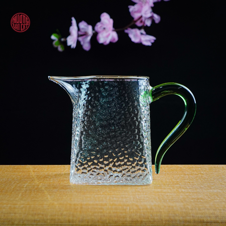 Chén tống trà thủy tinh nhám