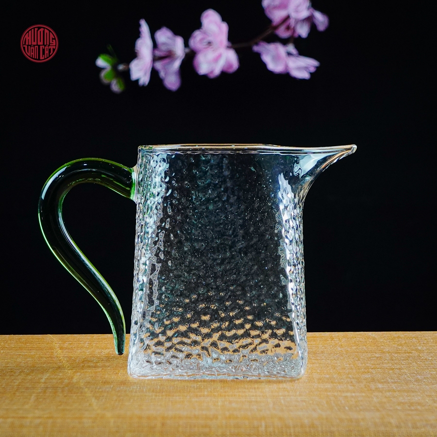 Chén tống trà thủy tinh nhám