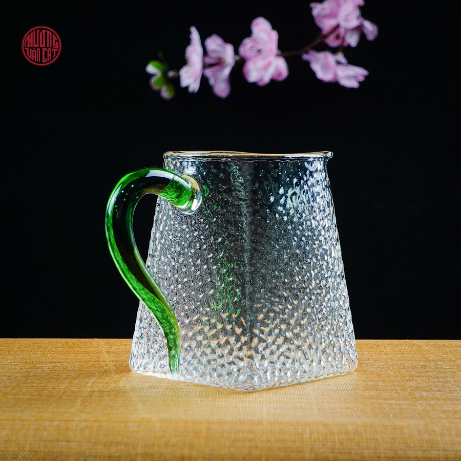 Chén tống trà thủy tinh nhám