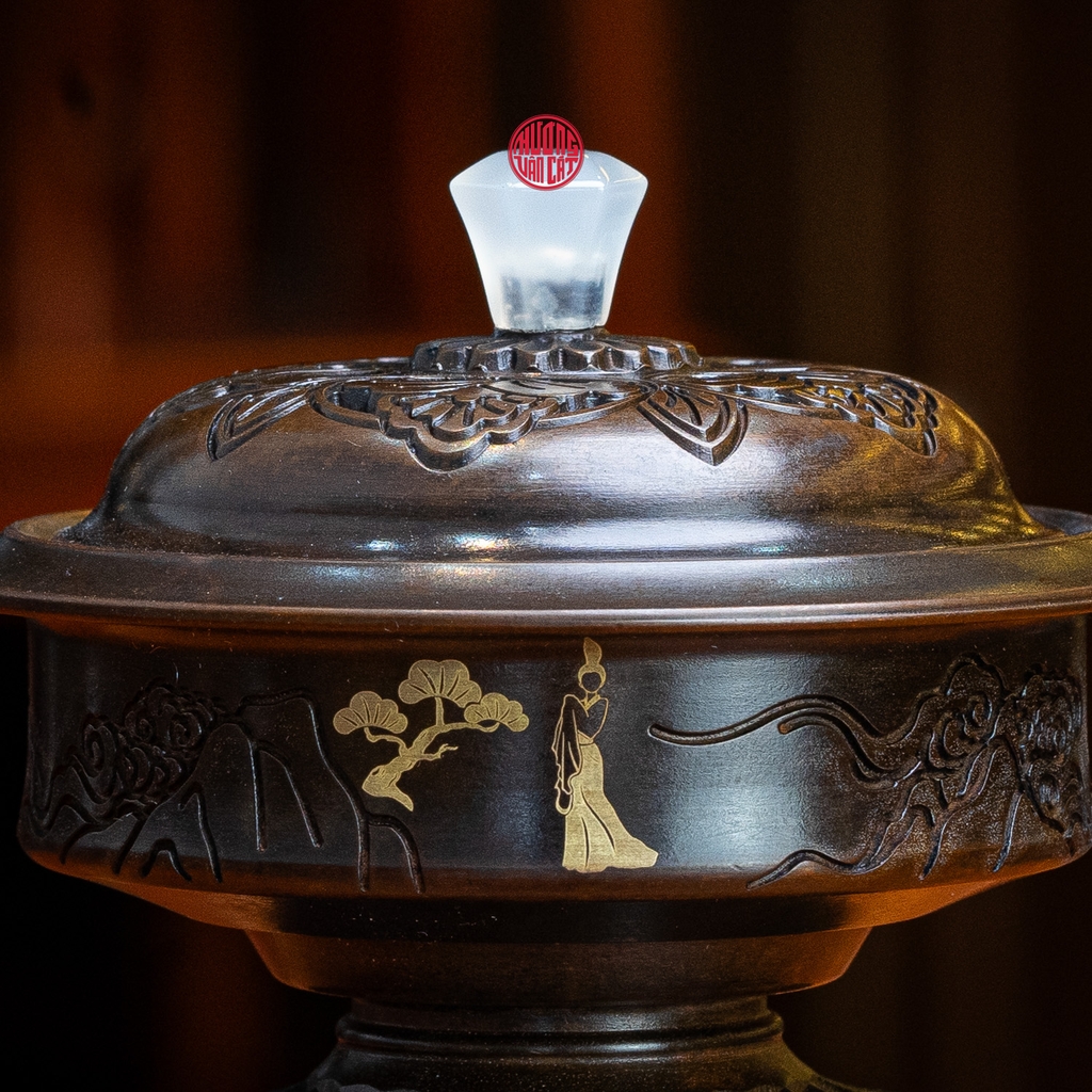 LƯ ĐỒNG CAO CẤP THÂN XOAY NẮP NGỌC