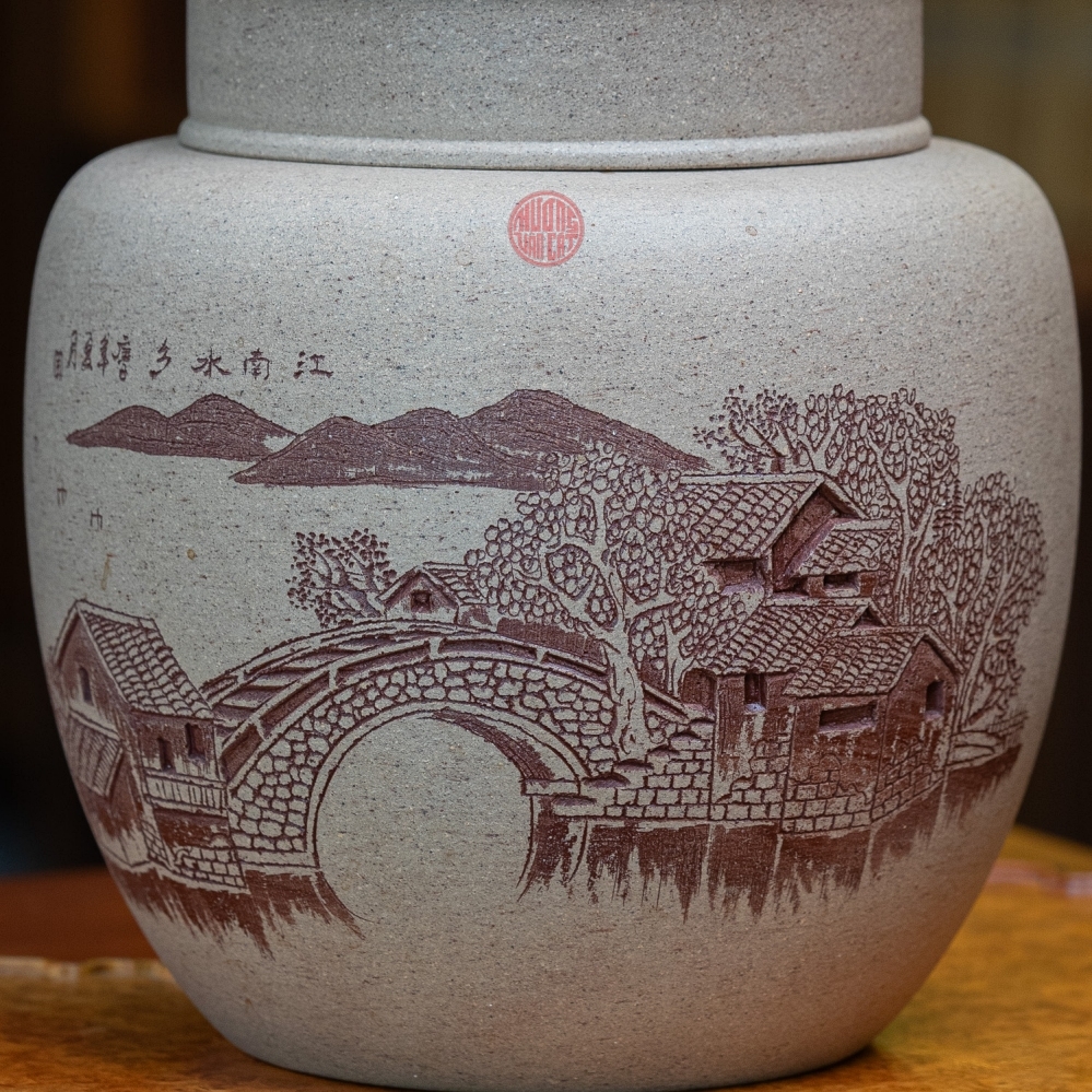 HŨ TRÀ TỬ SA THANH ĐOẠN CAO CẤP ( 350 GRAM TRÀ )