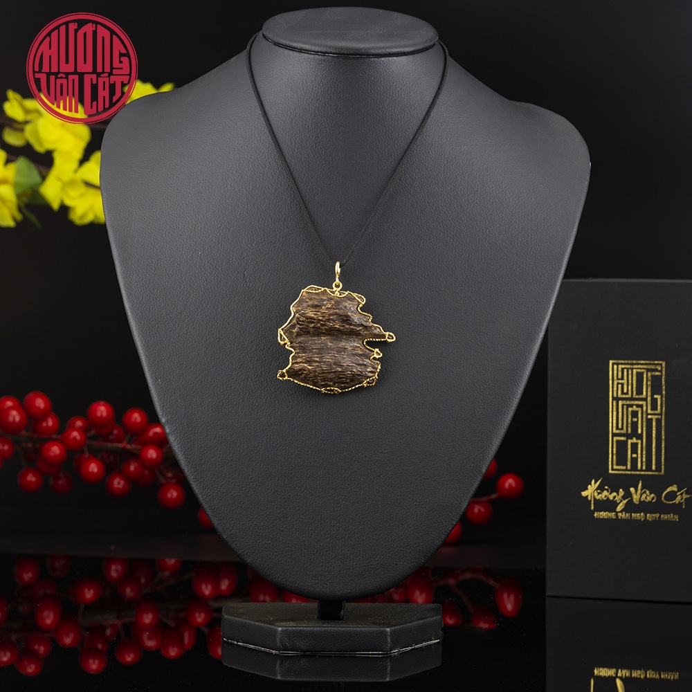 MẶT TRẦM CHÌM BỌC VÀNG DẠNG TỰ NHIÊN 03 (9,1 gram)