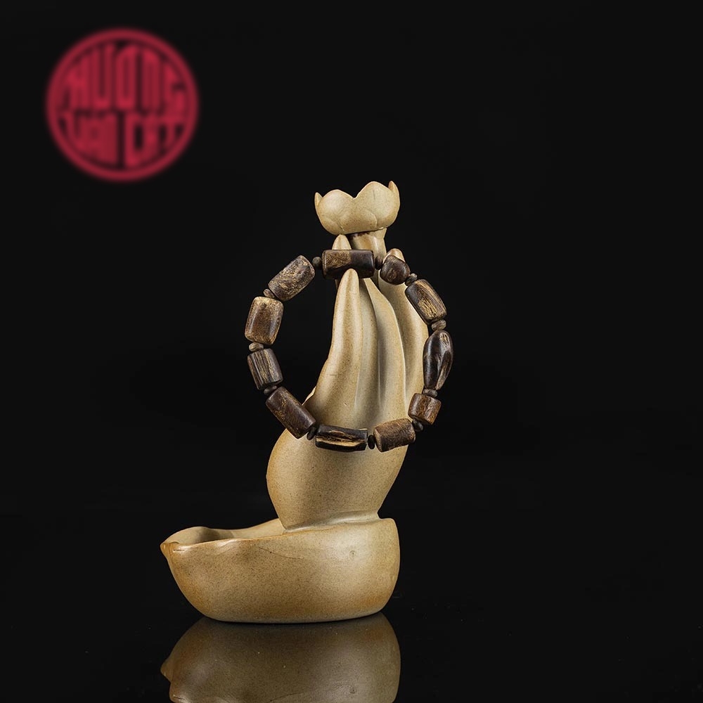 Vòng tay trầm hương chìm cao cấp dạng hạt tự nhiên ( 13,7 gr )