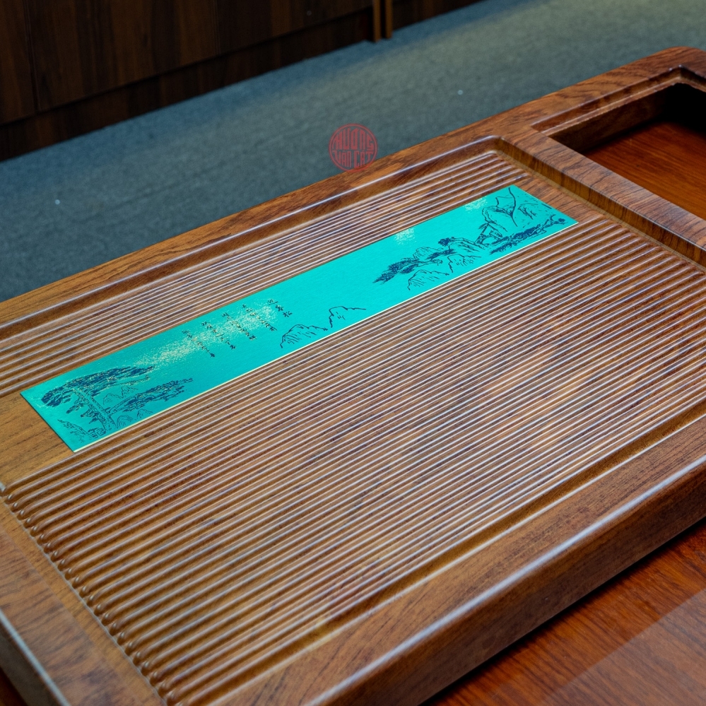 KHAY TRÀ GỖ MÀU HƯƠNG CAO CẤP (87x45x5 CM)