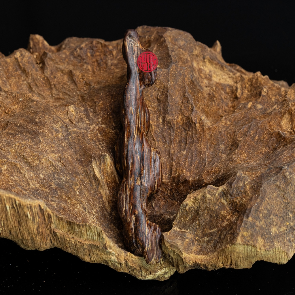 MẶT DÂY CHUYỀN TRẦM HƯƠNG CHÌM NƯỚC DÁNG TỰ NHIÊN (4,3G)