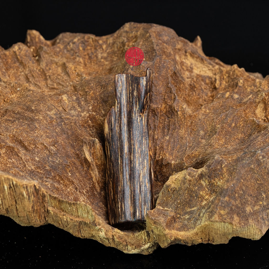 MẶT DÂY CHUYỀN TRẦM HƯƠNG CHÌM NƯỚC DÁNG TỰ NHIÊN (2,8G)