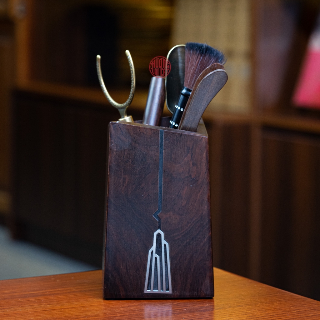 BỘ TRÀ CỤ NHIỀU MÓN HÌNH VUÔNG KHẮC MINH QUANG THÁP