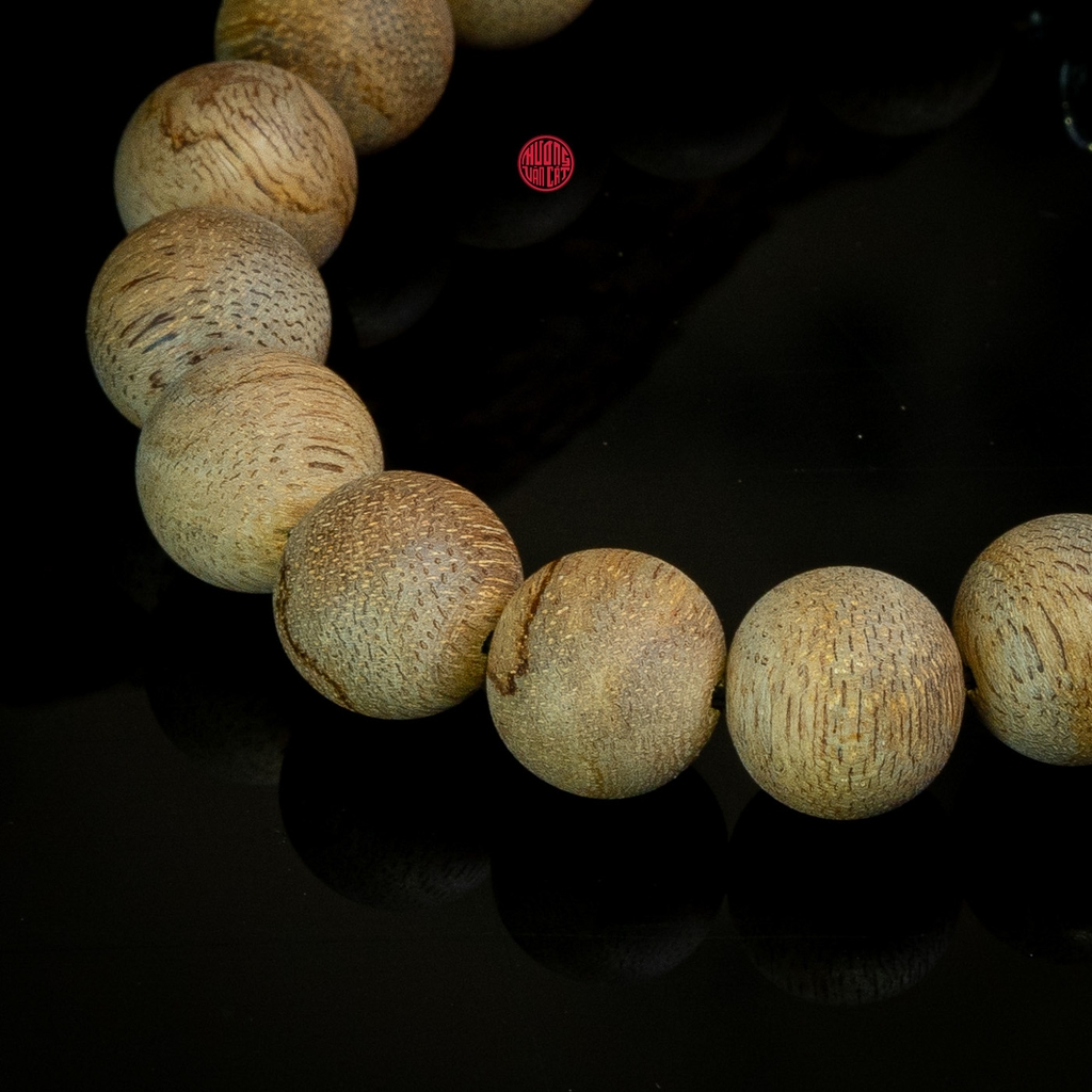 Vòng trầm hương tốc già tròn 12 li mix Bạc