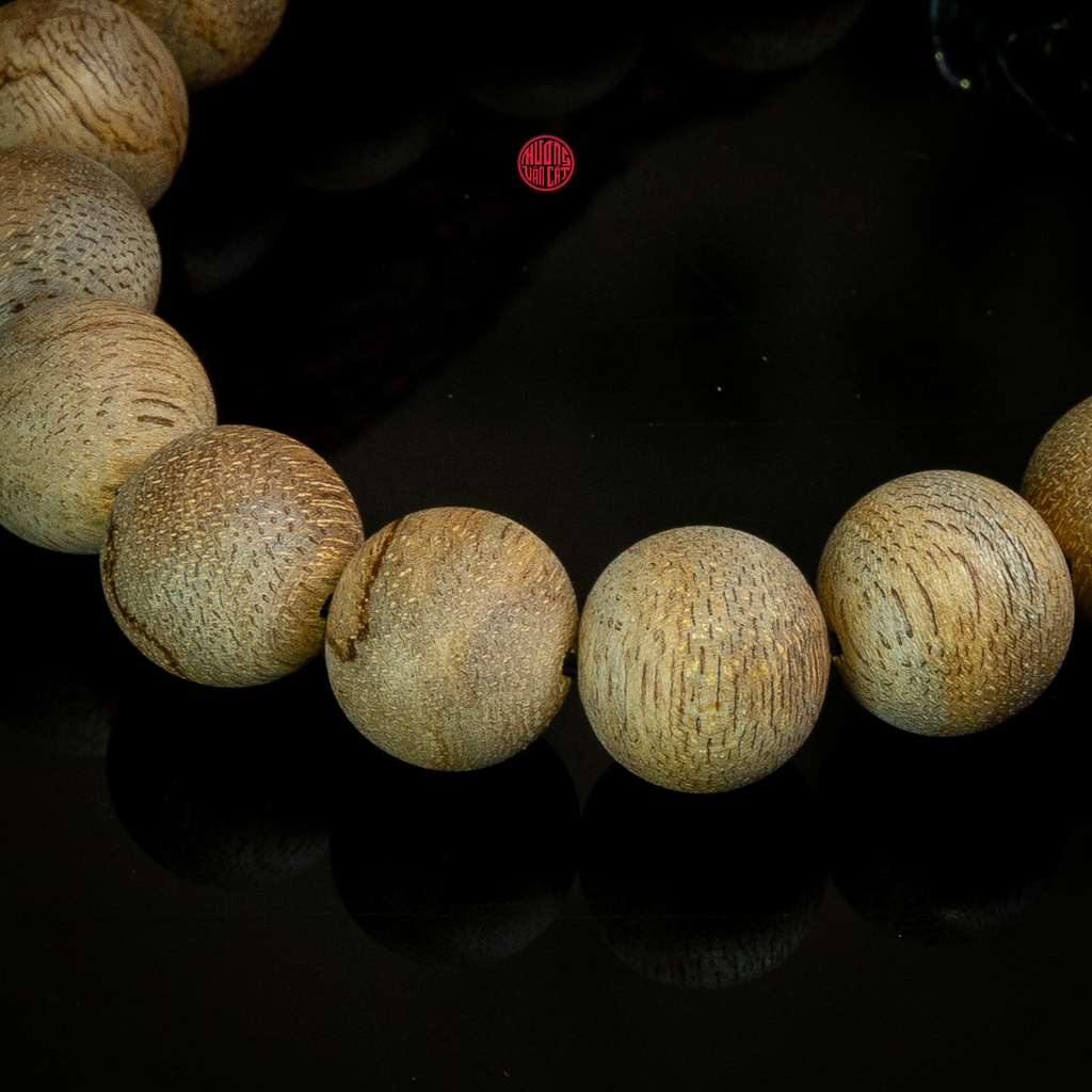 Vòng trầm hương tốc già tròn 12 li mix Bạc