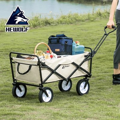 Xe kéo, xe chở đồ gấp gọn cắm trại dã ngoại du lịch chính hãng Hewolf