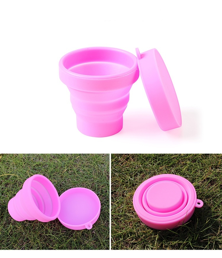 Cốc gấp silicone chính hãng AoTu - AT8854 tiện dụng cắm trại, dã ngoại, du lịch, trong nhà, văn phòng