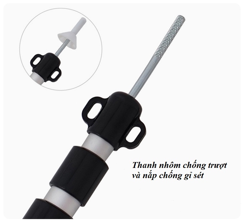 Cọc chống lều, thanh chống mái hiên lều, chống tăng hợp kim nhôm siêu bền dài 2,3m