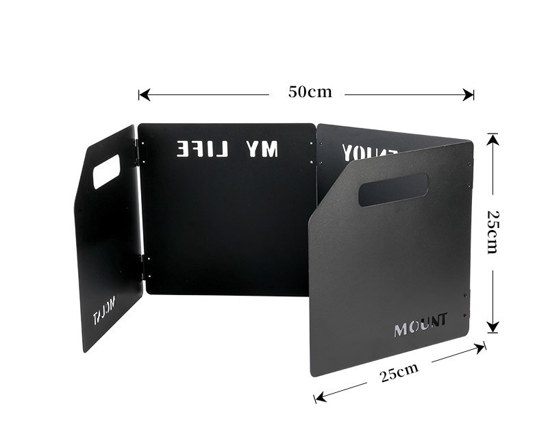Tấm Chắn Gió Bếp Gấp Gọn Bằng Thép Không Gỉ Chắc Chắn Tiện Lợi Dành Cho Du Lịch, Dã Ngoại, Cắm Trại