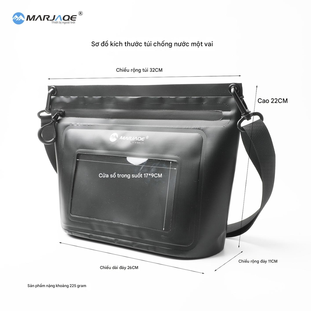 Túi Clutch M1 chống nước túi xách màn hình cảm ứng du lịch ngoài trời túi khóa kéo chống thấm nước
