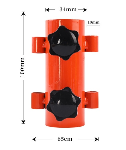 Ống cố định trụ tăng lều, giá đỡ trụ lều, cọc lều có khóa chỉnh, cắm trại dã ngoại