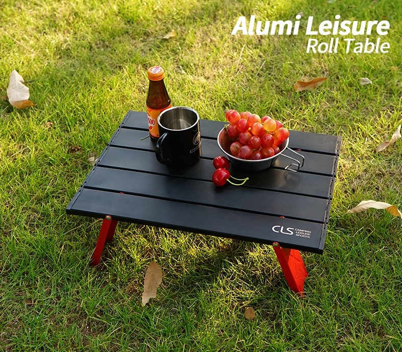 Bàn dã ngoại xếp gọn mini picnic du lịch gấp gọn bằng hợp kim nhôm nhẹ, chắc chắn, độ bền cao có túi đựng chính hãng