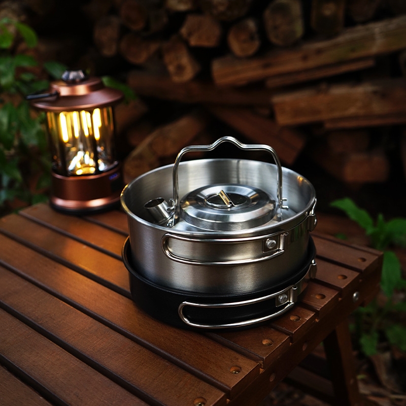 Bộ nồi ấm chảo inox gấp gọn CLS