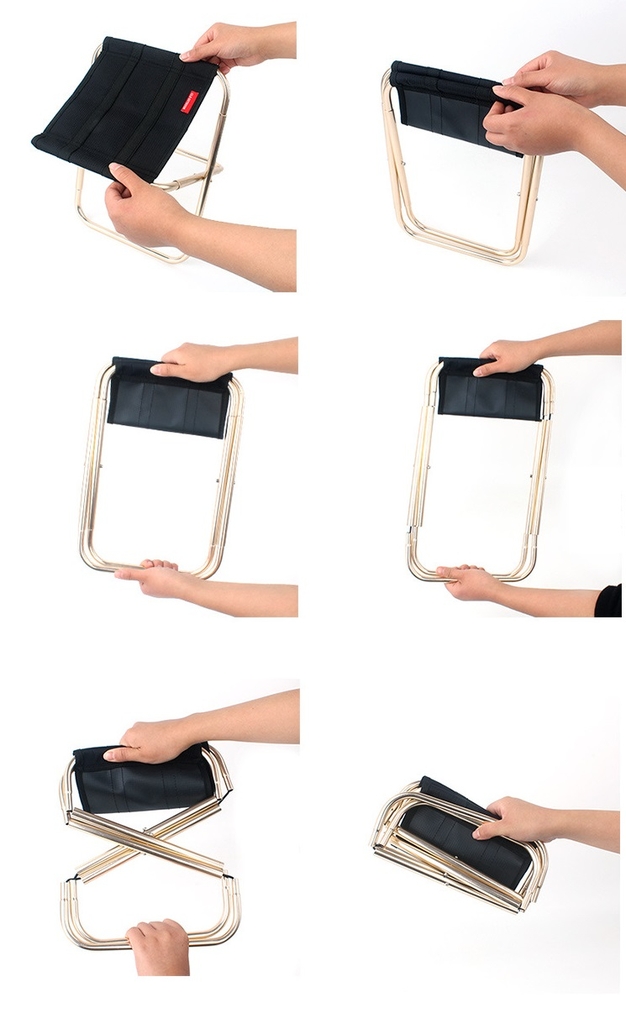 Ghế xếp mini gấp gọn phong cách dân tộc ngoài trời có túi đựng CLS CX-M