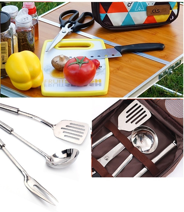 Bộ dụng cụ nấu nướng nấu ăn cắm traị dã ngoại du lịch nhà bếp chính hãng CLS