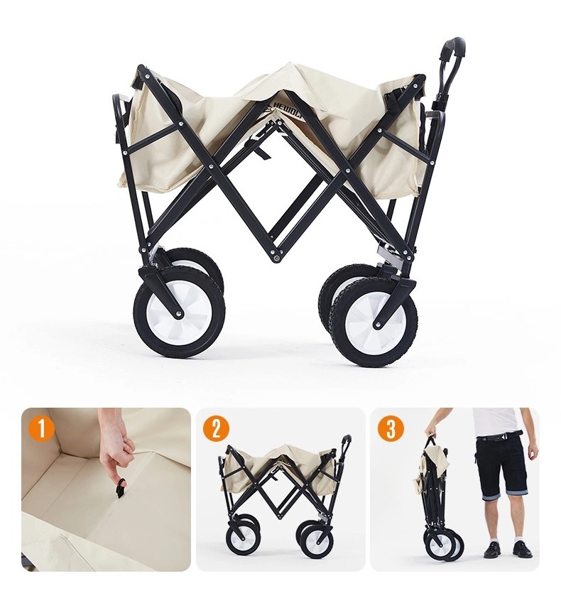 Xe kéo, xe chở đồ gấp gọn cắm trại dã ngoại du lịch chính hãng Hewolf