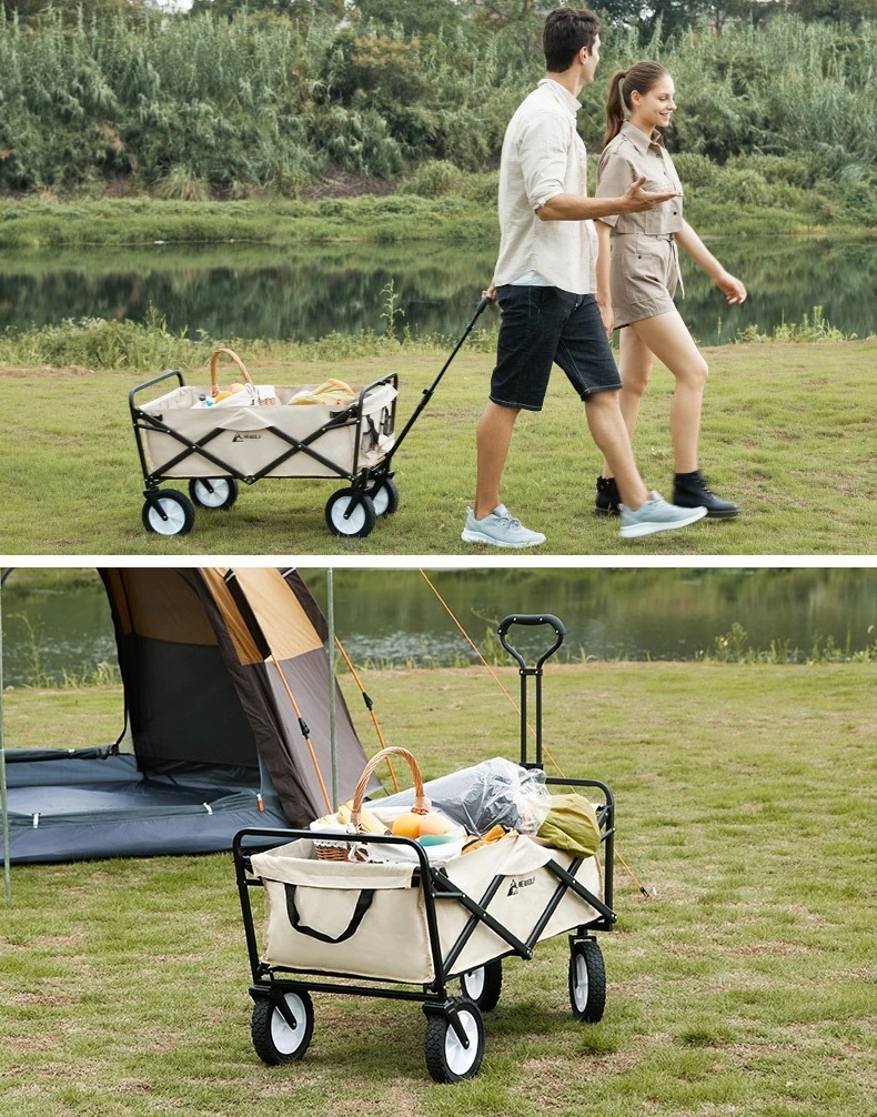 Xe kéo, xe chở đồ gấp gọn cắm trại dã ngoại du lịch chính hãng Hewolf
