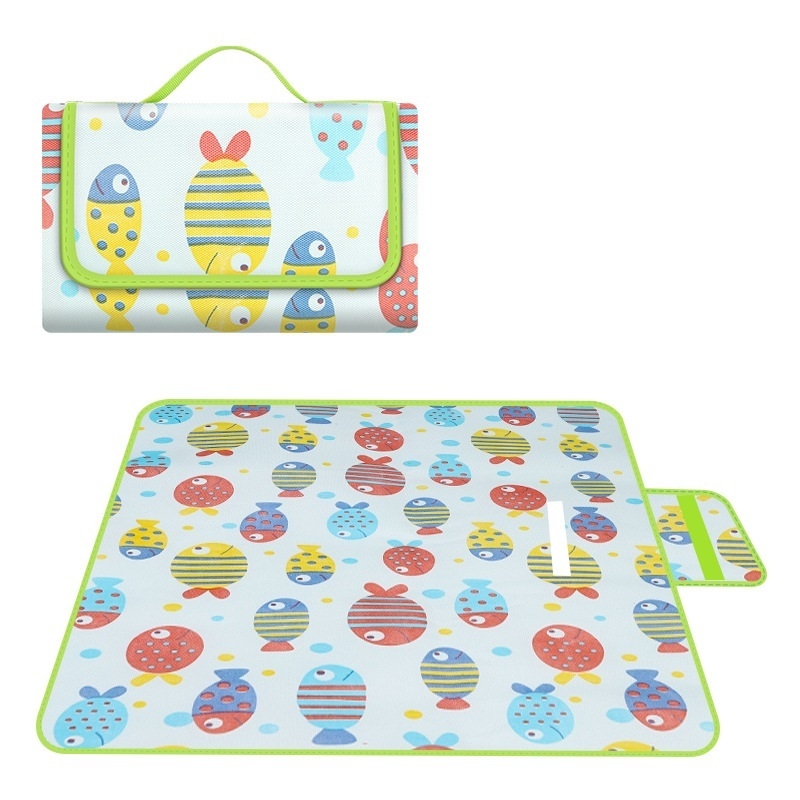 Thảm trải nền, thảm lều chống thấm nước gấp gọn thành túi tiện lợi du lịch, dã ngoại, thảm cắm trại