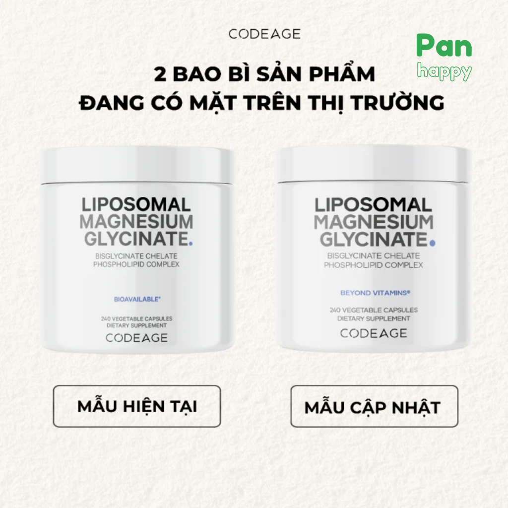 Codeage Liposomal Magnesium Glycinate 240V