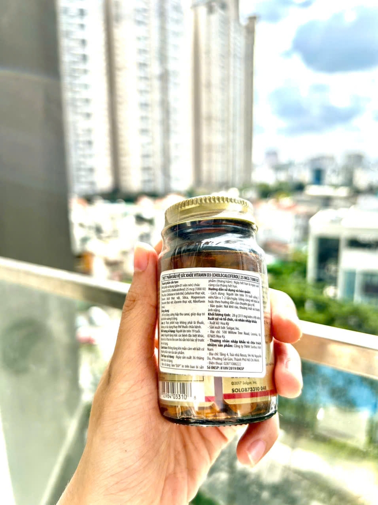 SOLGAR Vitamin D3 1000IU 90V