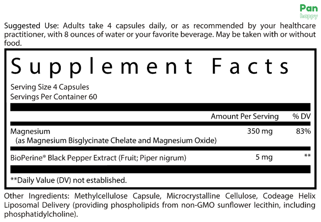Codeage Liposomal Magnesium Glycinate 240V
