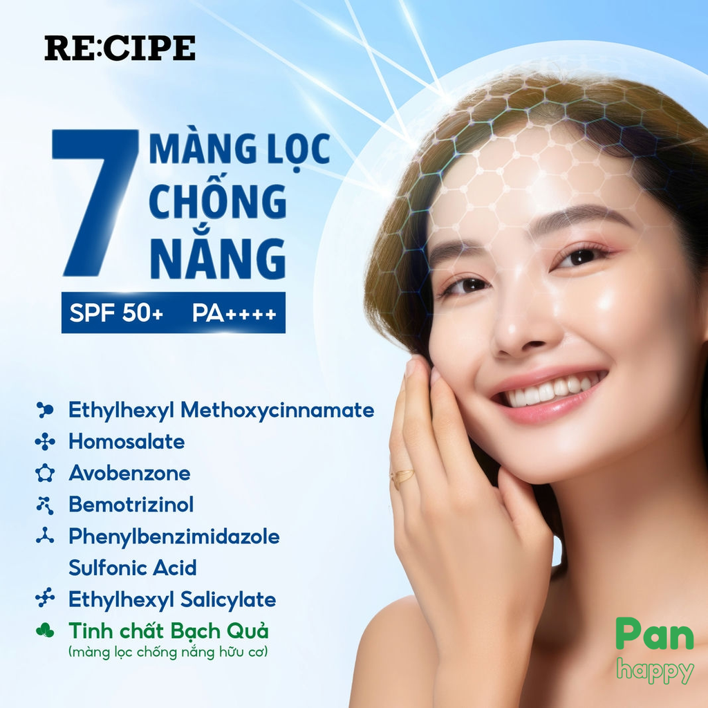 Xịt Chống Nắng RE:CIPE Chống Nước Không Trôi 180ml
