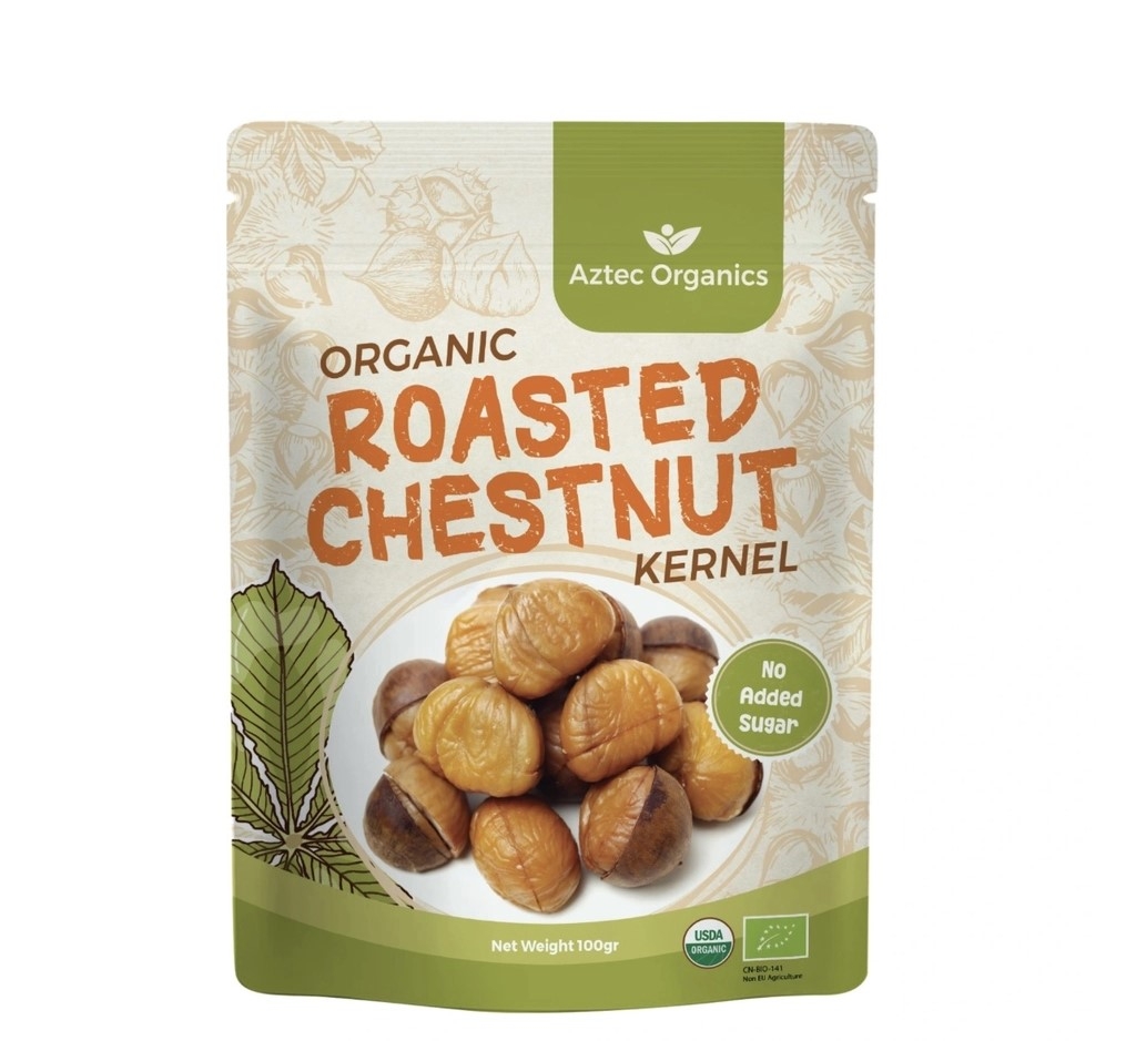 Aztec Organics Hạt Dẻ Hữu Cơ 100g