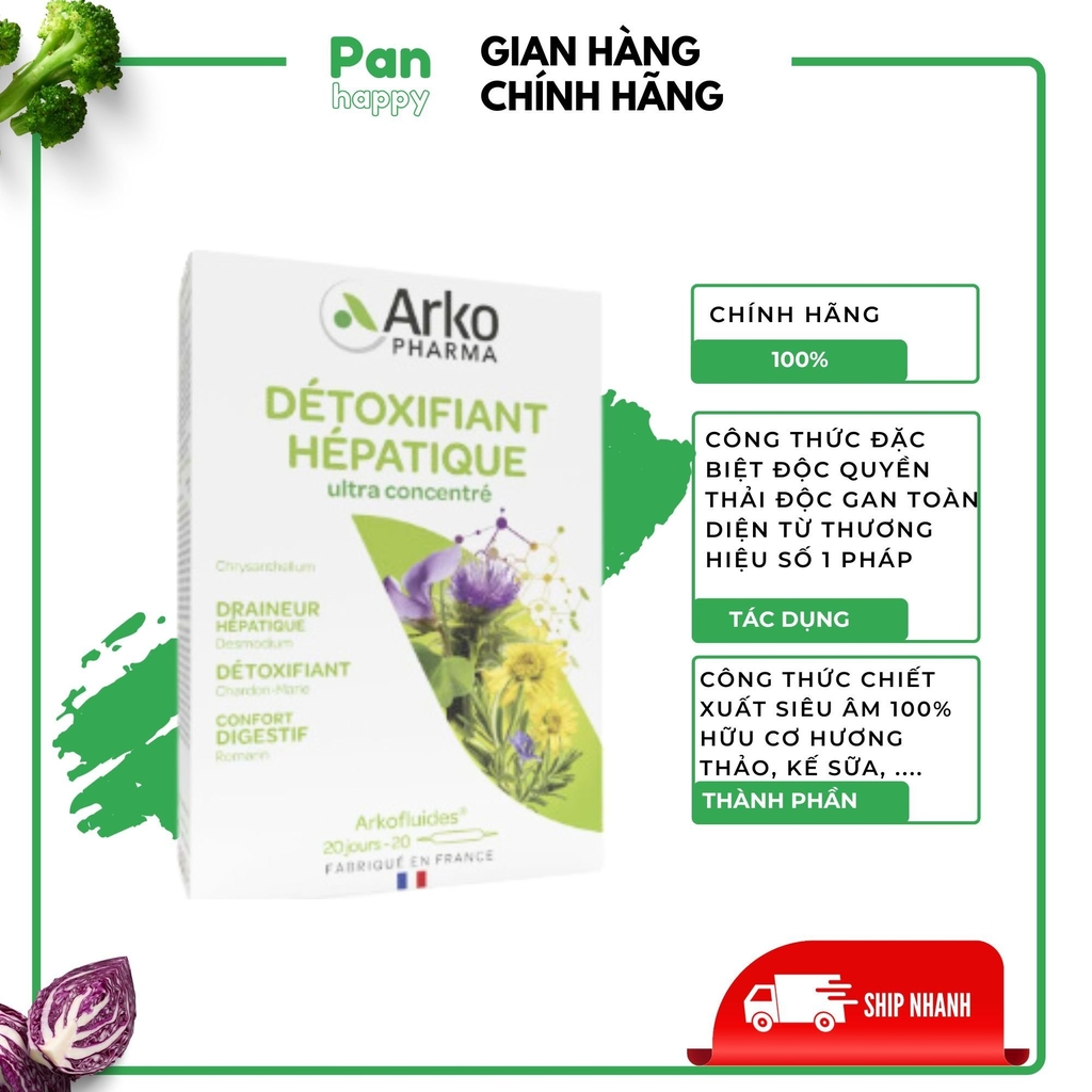 ARKOPHARMA Giải độc gan 20 ống (KHD)