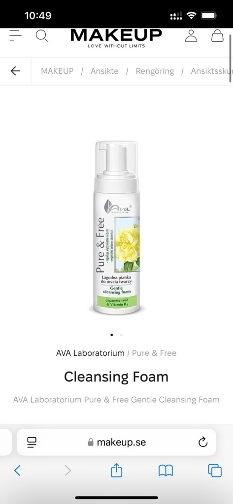 AVA LAB Sữa Rửa Mặt Foaming bọt Pure & Free 150ml