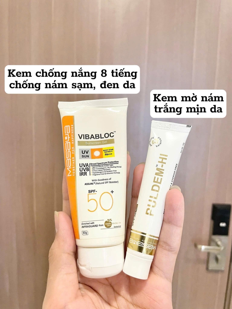MASAYA Kem mờ nám và Thâm sạm SPF30