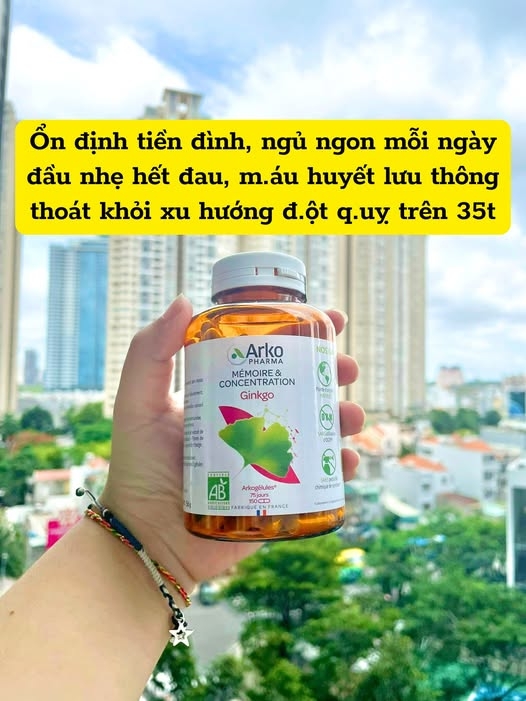 Arkopharma Ginkgo tuần Hoàn Máu Não 150V