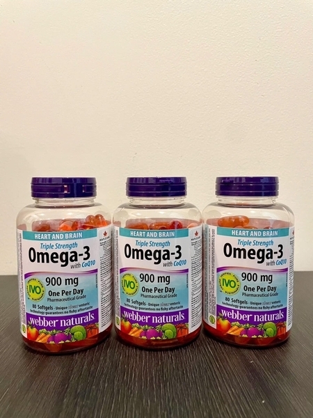 [Combo 4] Webber Naturals  Omega-3 CoQ10 - 80V